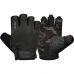 RDX T2 Weightlifting Half Finger Gym Gloves - Brown / XL