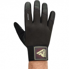 RDX T2 WEIGHTLIFTING FULL FINGER GYM GLOVES - Brown / M