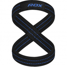 RDX weight lifting 8 Figure Strap - Blue / L