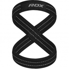 RDX weight lifting 8 Figure Strap - Grey / L