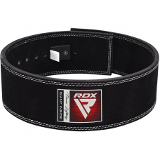 RDX 4 INCH IPL / USPA u0026 World Powerlifting Congress APPROVED Powerlifting Leather Gym Belt - Black / S