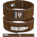 RDX 4 INCH IPL / USPA u0026 World Powerlifting Congress APPROVED Powerlifting Leather Gym Belt - Brown / M