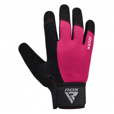 RDX W1F Full Finger Gym Workout Gloves - Pink / M