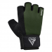 RDX W1H Gym Workout Gloves - Red / M