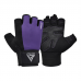RDX W1H Gym Workout Gloves - Red / M