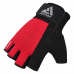 RDX W1H Gym Workout Gloves - Red / M