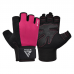 RDX W1H Gym Workout Gloves - Red / M