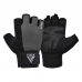 RDX W1H Gym Workout Gloves - Red / M