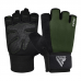 RDX W1H Gym Workout Gloves - Red / M