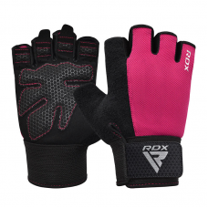 RDX W1H Gym Workout Gloves - Red / XL