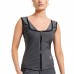 RDX W2 Women Sweat Vest With Zipper REACH OEKO TEX 100 Certified - Black / M