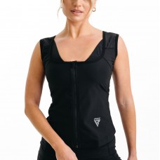 RDX W2 Women Sweat Vest With Zipper REACH OEKO TEX 100 Certified - Black / 2XL