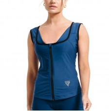RDX W2 Women Sweat Vest With Zipper REACH OEKO TEX 100 Certified - Blue / S