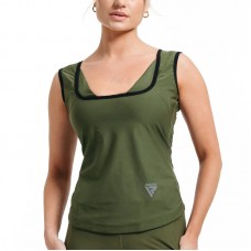 RDX W1 Women Sweat Vest Without Zipper - Army Green / XL