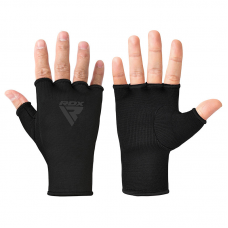 RDX HI Inner Gloves Hand Wraps - Black / M