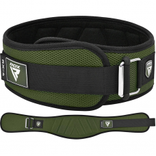 RDX RX4 Weightlifting Belt - Army Green / M