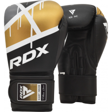 RDX F7 Ego Boxing Gloves - Black / 14oz