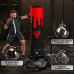 RDX F9 5FT ADULTS FREE STANDING PUNCH BAG WITH BAG MITTS - Grey