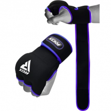 RDX X8 Boxing Inner Gel Glove with Wrist Strap - Blue / XL