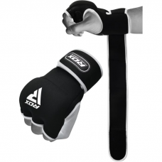 RDX X8 Boxing Inner Gel Glove with Wrist Strap - White / M
