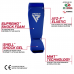 RDX SIB Shin Instep Guard OEKO-TEX® Standard 100 certified - Red / XL