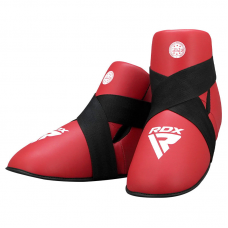 RDX T1 WAKO Foot Protector Red - Red / XL