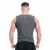 RDX Zippered Men Sweat Vest - Grey / XL