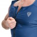 RDX Zippered Men Sweat Vest - Grey / XL