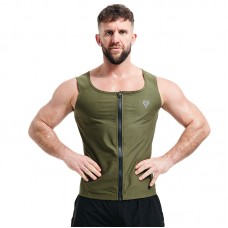 RDX Zippered Men Sweat Vest - Army Green / 3XL