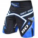 RDX R7 MMA Fight Shorts Black/Blue - XL / Blue