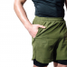 T16 2-in-1 Compression MMA Shorts - Red / L