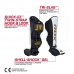 RDX T4 Leather Shin Instep Guards - XL / White