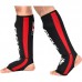 RDX T6 Shin Instep Guards - Red / L/XL