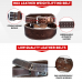 RDX 4 Inch Leather Weightlifting Belt - L / Brown
