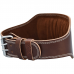 RDX 6 Inch Leather Brown Weightlifting Belt - L / Brown
