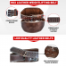 RDX 6 Inch Leather Brown Weightlifting Belt - 2XL / Brown