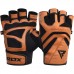 RDX S12 Leather Fitness Training Gloves - Grey / L