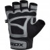 RDX S12 Leather Fitness Training Gloves - Grey / XL