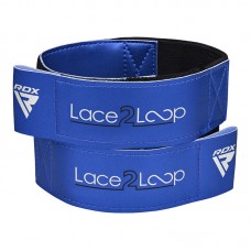 RDX T2 Wrist Straps for Lace-Up Boxing Gloves - Blue