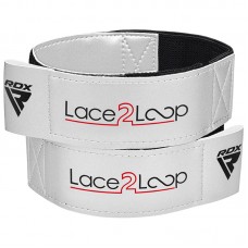 RDX T2 Wrist Straps for Lace-Up Boxing Gloves - White