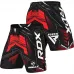 RDX IMMAF Approved MMA Fight u0026 Training Shorts Red - L / Red