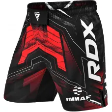 RDX IMMAF Approved MMA Fight u0026 Training Shorts Red - L / Red