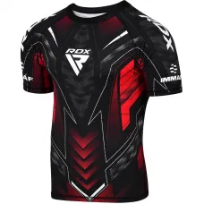 RDX IMMAF Approved Half Sleeves Compression Shirt Red - S / Red