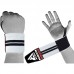 RDX W3W WEIGHT LIFTING WRIST SUPPORT WRAPS WITH THUMB LOOPS OEKO-TEX® Standard 100 certified - White