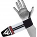 RDX W3W WEIGHT LIFTING WRIST SUPPORT WRAPS WITH THUMB LOOPS OEKO-TEX® Standard 100 certified - White