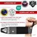 RDX W3 IPL USPA Approved Powerlifting Wrist Support Wraps with Thumb Loops OEKO-TEX® Standard 100 certified - Black