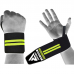 RDX W3 IPL USPA Approved Powerlifting Wrist Support Wraps with Thumb Loops OEKO-TEX® Standard 100 certified - BlackOrange