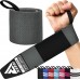 RDX W3 IPL USPA Approved Powerlifting Wrist Support Wraps with Thumb Loops OEKO-TEX® Standard 100 certified - BlackOrange