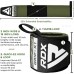 RDX W3 IPL USPA Approved Powerlifting Wrist Support Wraps with Thumb Loops OEKO-TEX® Standard 100 certified - BlackOrange