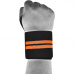 RDX W3 IPL USPA Approved Powerlifting Wrist Support Wraps with Thumb Loops OEKO-TEX® Standard 100 certified - BlackOrange